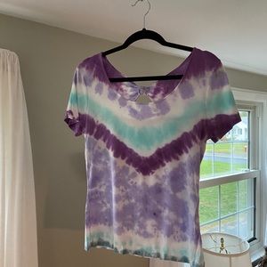 Tie Dye Short Sleeve Top